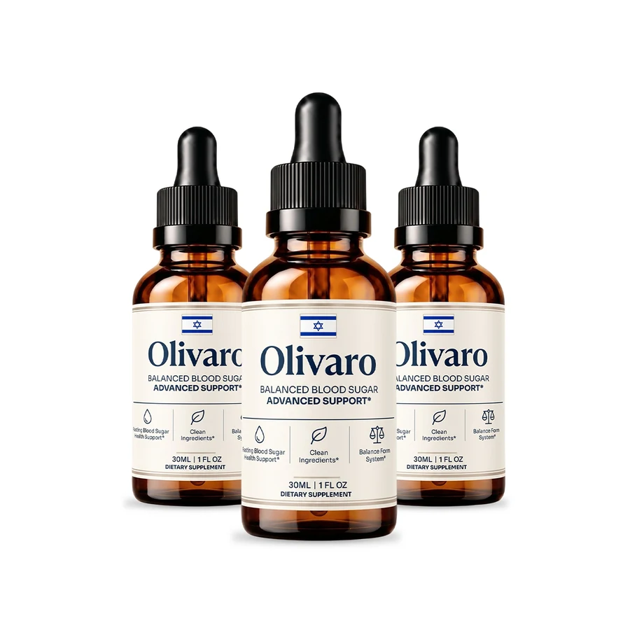 Olivaro balanced blood sugar support drops, 3-bottle kit